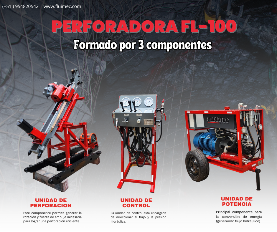 Perforadora FL-100 - Equipo versátil Garantía un año 